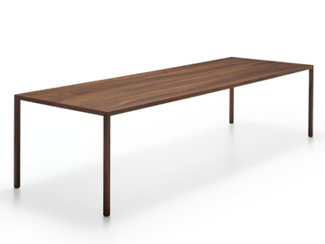 TENSE FINE WOOD - Rectangular walnut table by MDF Italia - view 2